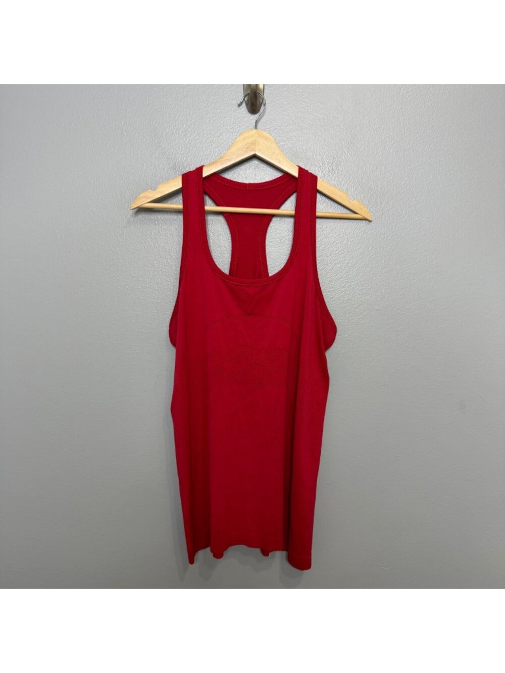 LULULEMON red swiftly tech tank top size 12
